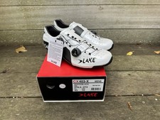 SCARPE DA STRADA LAGO CICLISMO CX403-X WIDE FIT BIANCO/NERO EU43/USA10 - NUOVE ✅