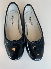 Ballerina Repetto Cendrillion in pelle nera lucida taglia 32 bambino.
