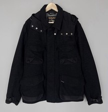 Giacca parka uomo WOOLRICH con cappuccio lana/nylon isolato militare M 65 grigio L