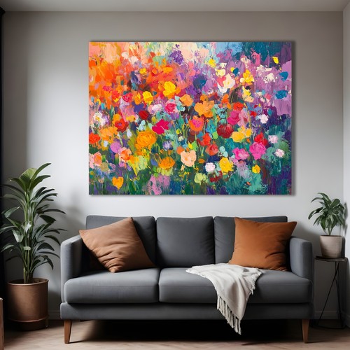 Tavolozza fiorita quadro - tavolozza, fiorita-