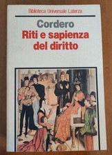 Franco Cordero RITI E SAPIENZA DEL DIRITTO Biblioteca Universale Laterza 1985