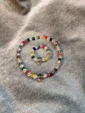 set bracciale e anello cordino