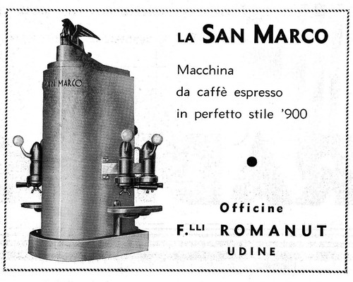 Pubbl 1934 macchina caffe - pubbl.,