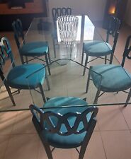 Tavolo rettangolare in vetro