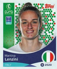 topps, UEFA Women's Euro Switzerland 2025: figurina 146 Martina Lenzini (Italy)