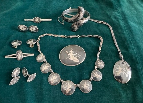 Splendido set gioielli - , niello