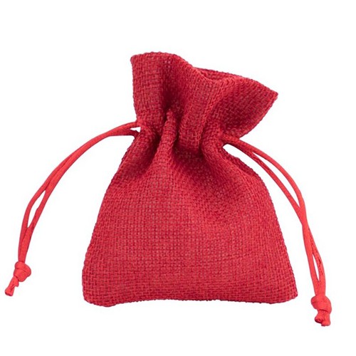 Sacchetto juta rosso sacchetti - sacchetto,