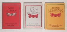 Set di 3 libri di cucina / anni 1986, 1987, 1988