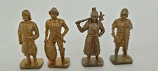 Serie completa 4 Soldatini metallo ottone UNNI sorpresine Kinder Ferrero-60M