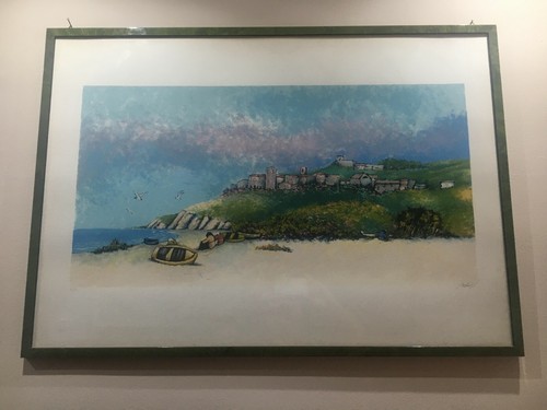 Paesaggio marino serigrafia - marino",