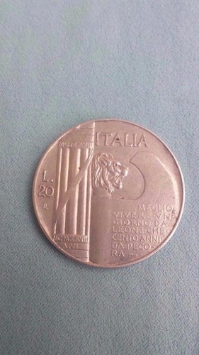 Moneta lire argento regno - 20,