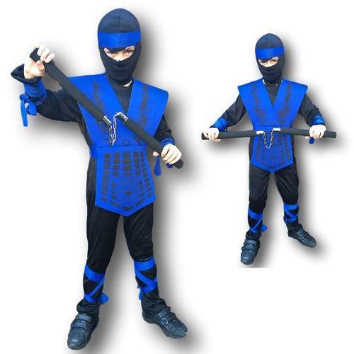 Ragazzi ninja costume blu - ragazzi,