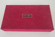 Scatola vintage Dolce & Gabbana cartone con coperchio rossa porta oggetti vuota