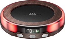 Scalda Tazze Caffè Scrivania Impostazioni 3 Temp con Timer Legno