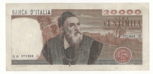 20000 lire tiziano - tiziano, decr