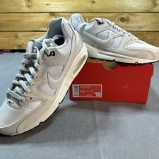 Nike Uomo Taglia 10 Air Max Command Pelle (629993 102) Sneaker Running Bianco