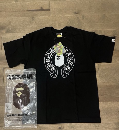 Shirt bape chrome hearts - bape, x