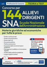 Concorso 144 Allievi Dirigenti SNA (Scuola Nazionale dell'Amministrazione)...