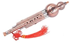 Hulusi Cucurbit Flauto Strumento Tradizionale Cinese Bottiglia Zucca Confezione Regalo 