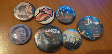 VINTAGE LOTTO 7 PINS SPILLE ROCK AC/DC - VANADIUM, LINKIN PARK, JIMI HENDRIX ECC