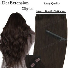 Extension Clip Capelli Veri Naturali Fascia 4 clip 20 cm 55 - 60 cm SEISETA Remy