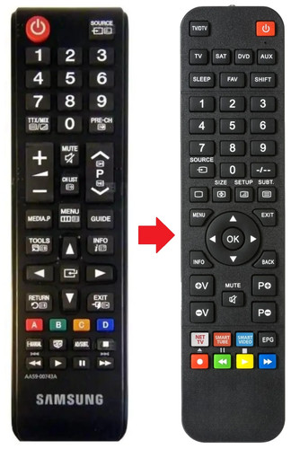 Telecomando adatto per - , samsung