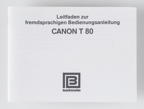 Canon t80 guida per - t,