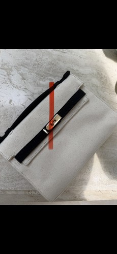 Pochette tela nera - in,