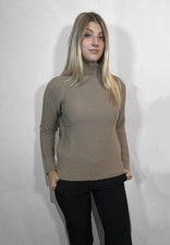 PREMODE Maglia Donna Manica Lunga Collo Alto Pura Lana ART. 325738