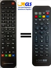 Telecomando già programmato compatibile per I-CAN Tivùsat