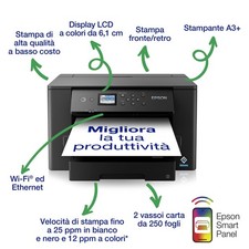 Epson Workforce WF-7310DTW Stampante Colore - Nere FOGLI A3