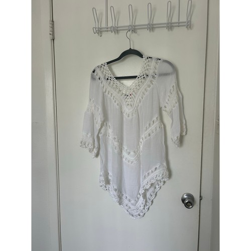Top tunica all - 'uncinetto, boho