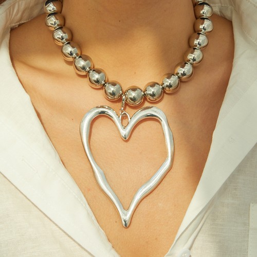 Collana perline argento - perline,