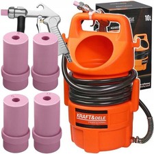 Sabbiatrice 10L Pneumatica a Sifone per Rimozione Ruggine Vernice con Tubo 4,5m