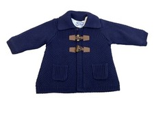 Mayoral Baby Boy Knit Toggle Cardigan Jacket Navy Blue Sz 2-4M