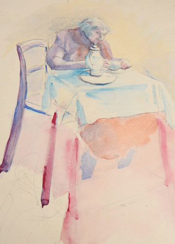 Anziana signora tè anton - al,