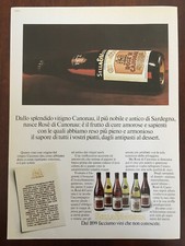 Ritaglio Giornale Pubblicità anni 70 Vino Sella e Mosca Canonau Sardegna