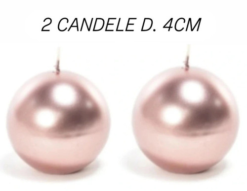 Candele sfera rosa gold d - 2,