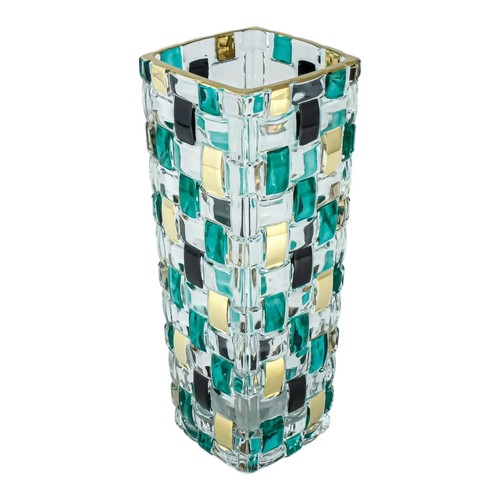 Vaso vetro murano verde - murano,