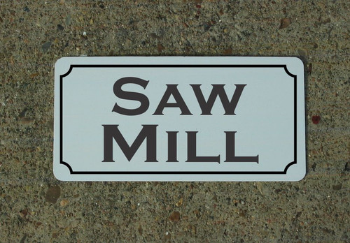 Insegna metallo saw mill - insegna,
