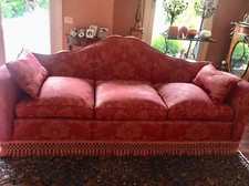 DIVANI FATTURA ARTIGIANALE STILE CLASSICO TESSUTO BROCCATO 