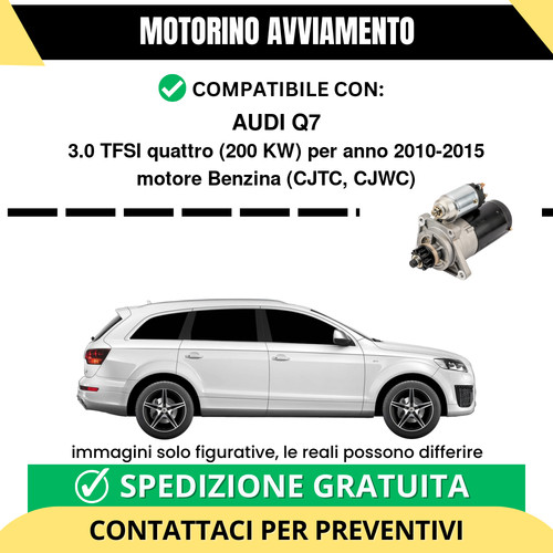 Motorino avviamento audi - avviamento, q7