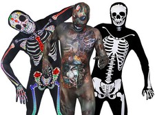 Tuta pelle halloween - pelle, adulto