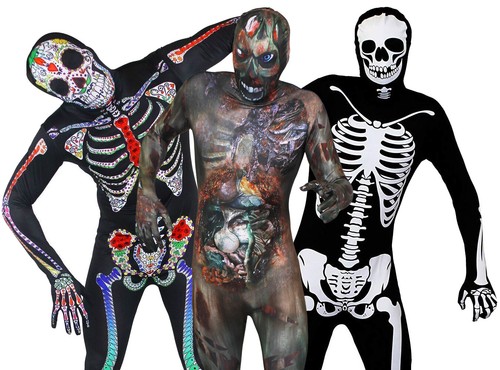Tuta pelle halloween - tuta, adulto