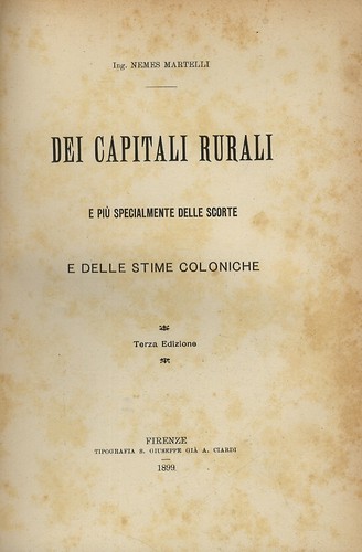Dei capitali rurali più - capitali, e