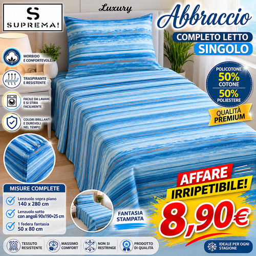 Completo lenzuola letto - completo,
