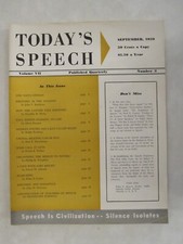 Today's Speech Vol VII Number
