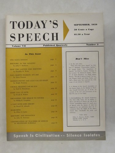 Today speech vol - today's,