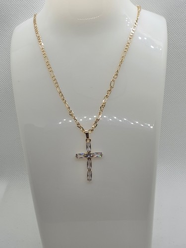 Collana crocifisso placcato - collana,