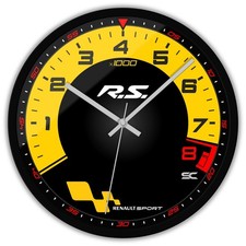 Orologio da parete Nero 30cm Silenzioso Contagiri Renault Sport RS Clio Megane